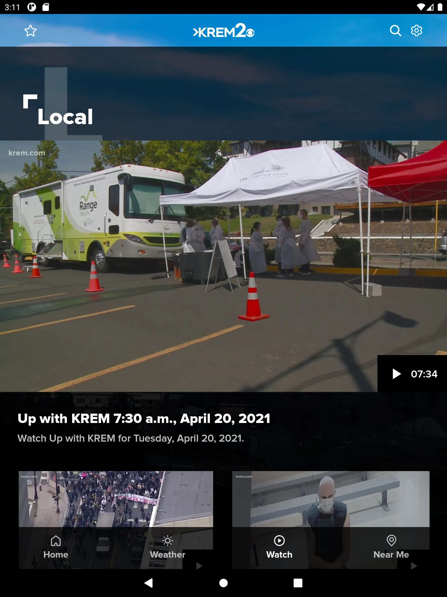Spokane News from KREM screenshot